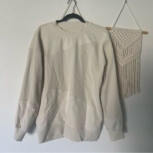 Lululemon Perfectly Oversized Crewneck Sweatshirt cream